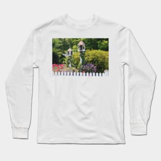 Birdhouse Flower Garden Long Sleeve T-Shirt